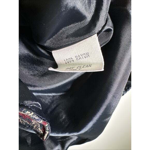 VTG Windridge Cheryl Nash Vest‎ Womens M Paisley Navy Made In USA Festival 90s - Picture 8 of 8